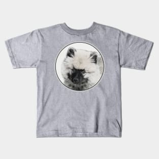 Keeshond Puppy (Drawing) Kids T-Shirt
